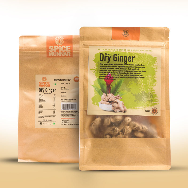 Two packages of Spice Munnar Dry Ginger