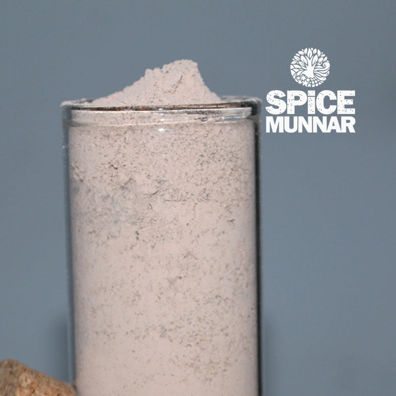 Glass jar Filled with Chocolate Tea from Spice Munnar