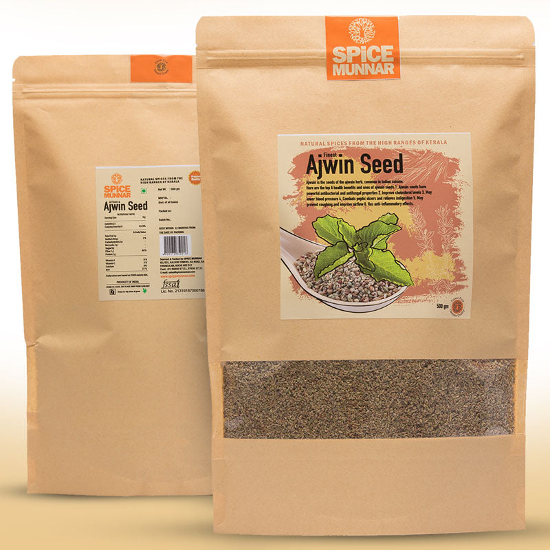 Two packages of Spice Munnar Ajwin Seed  