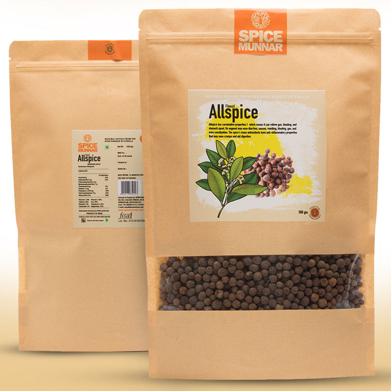 Two Spice Munnar packages of allspice  