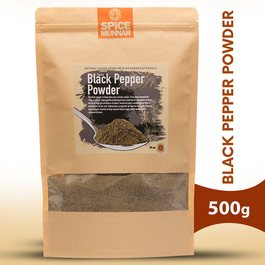 Spice Munnar black pepper powder package  500g