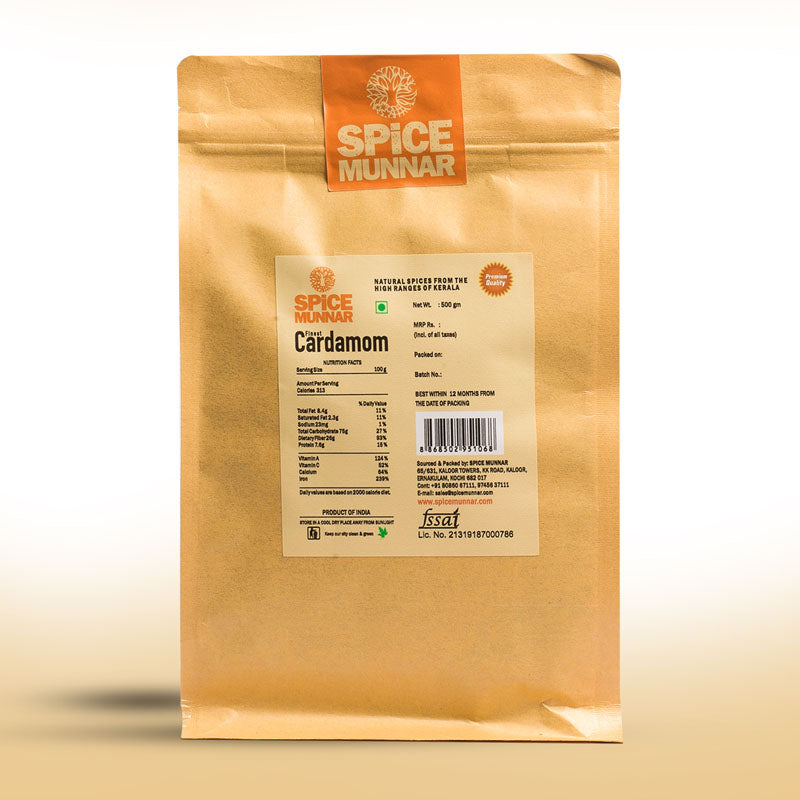 Spice Munnar cardamom packaging  