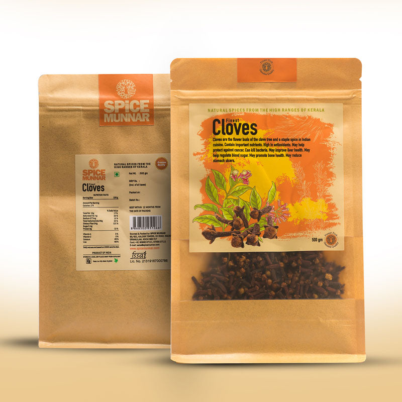 Two Spice Munnar clove packages  