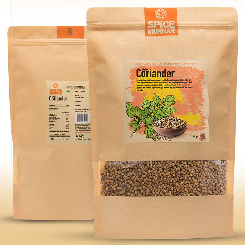 Two Spice Munnar coriander spice packages 