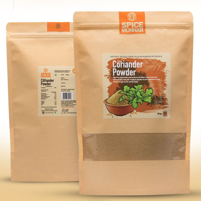 Two packages of Spice Munnar Coriander Powder  