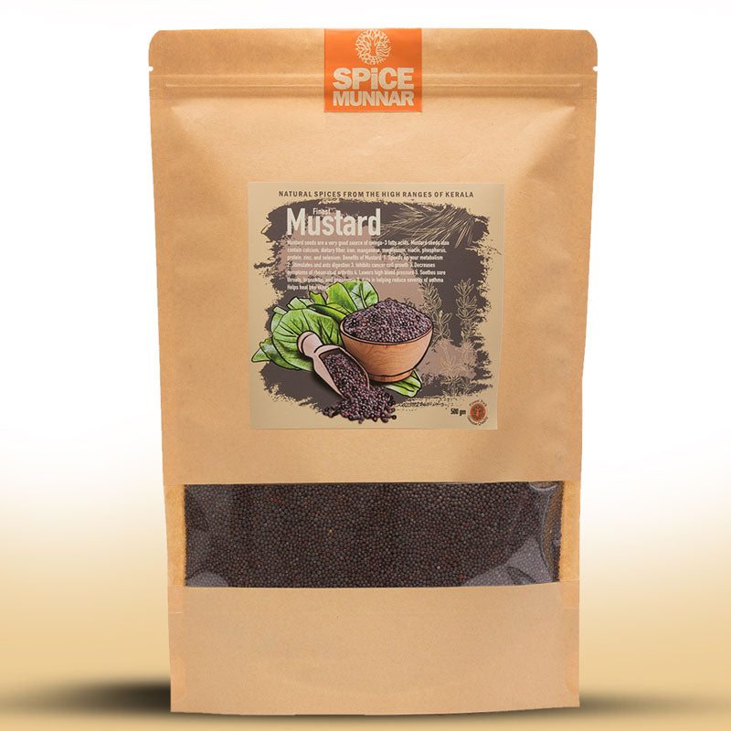 Spice Munnar package of black mustard seeds 