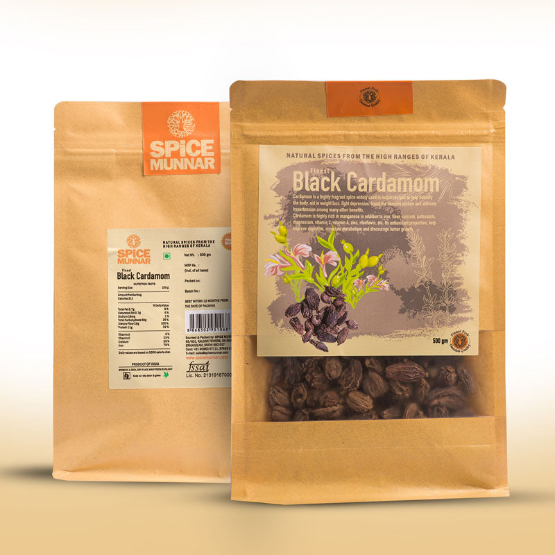 Two packages of Spice Muninar Black Cardamom  