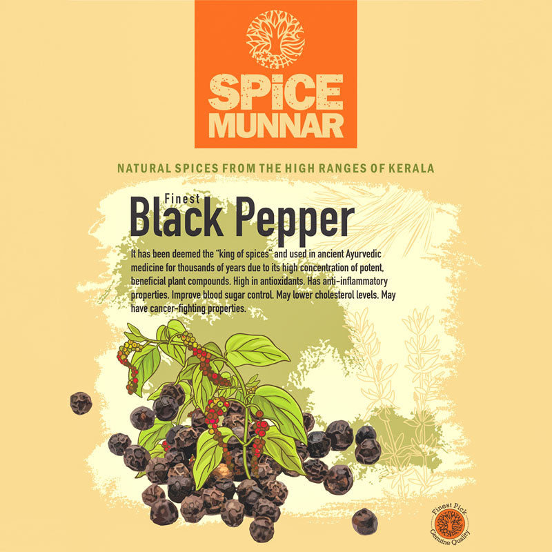 Spice Munnar packaging for black pepper  