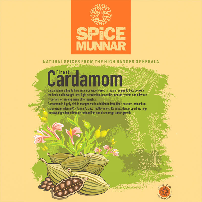 Spice Munnar 7mm cardamom packaging 