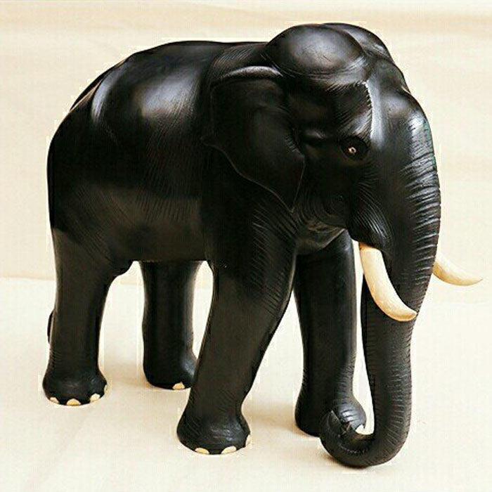 Black elephant figurine  