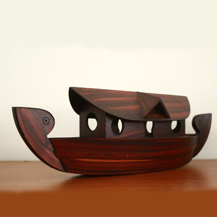 Kerala House Boat Wooden Model  