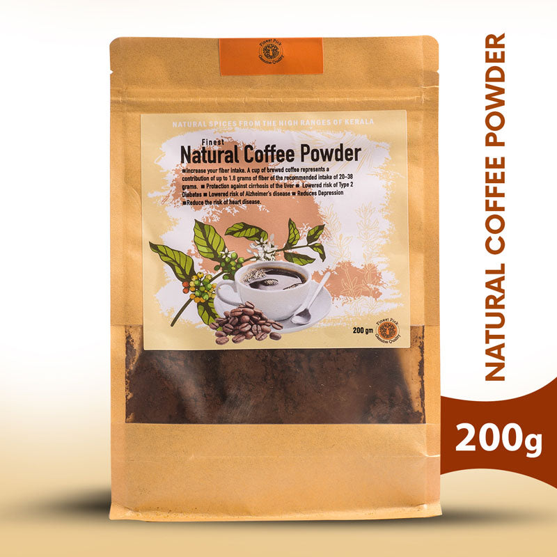 Package of natural coffee powder from Spice Munnar 200g