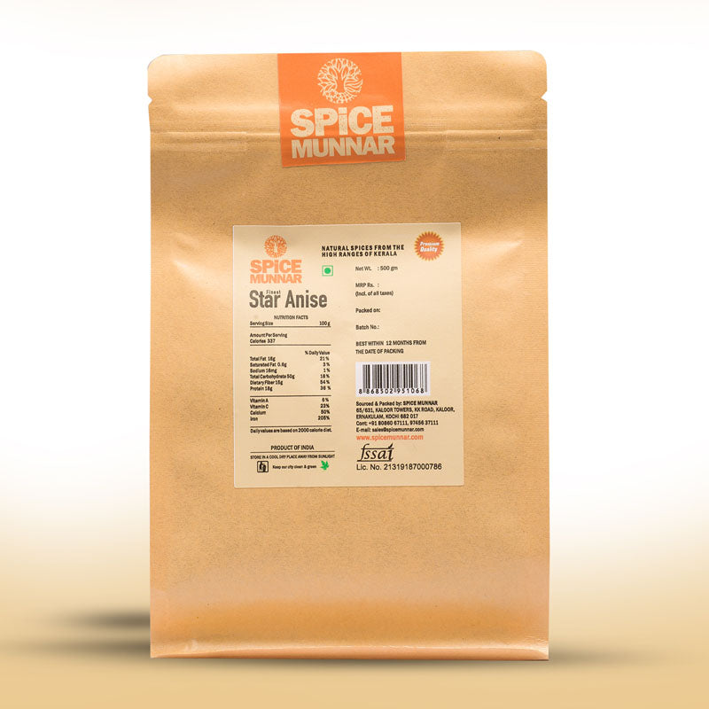 Spice Munnar packaging of star anise spice